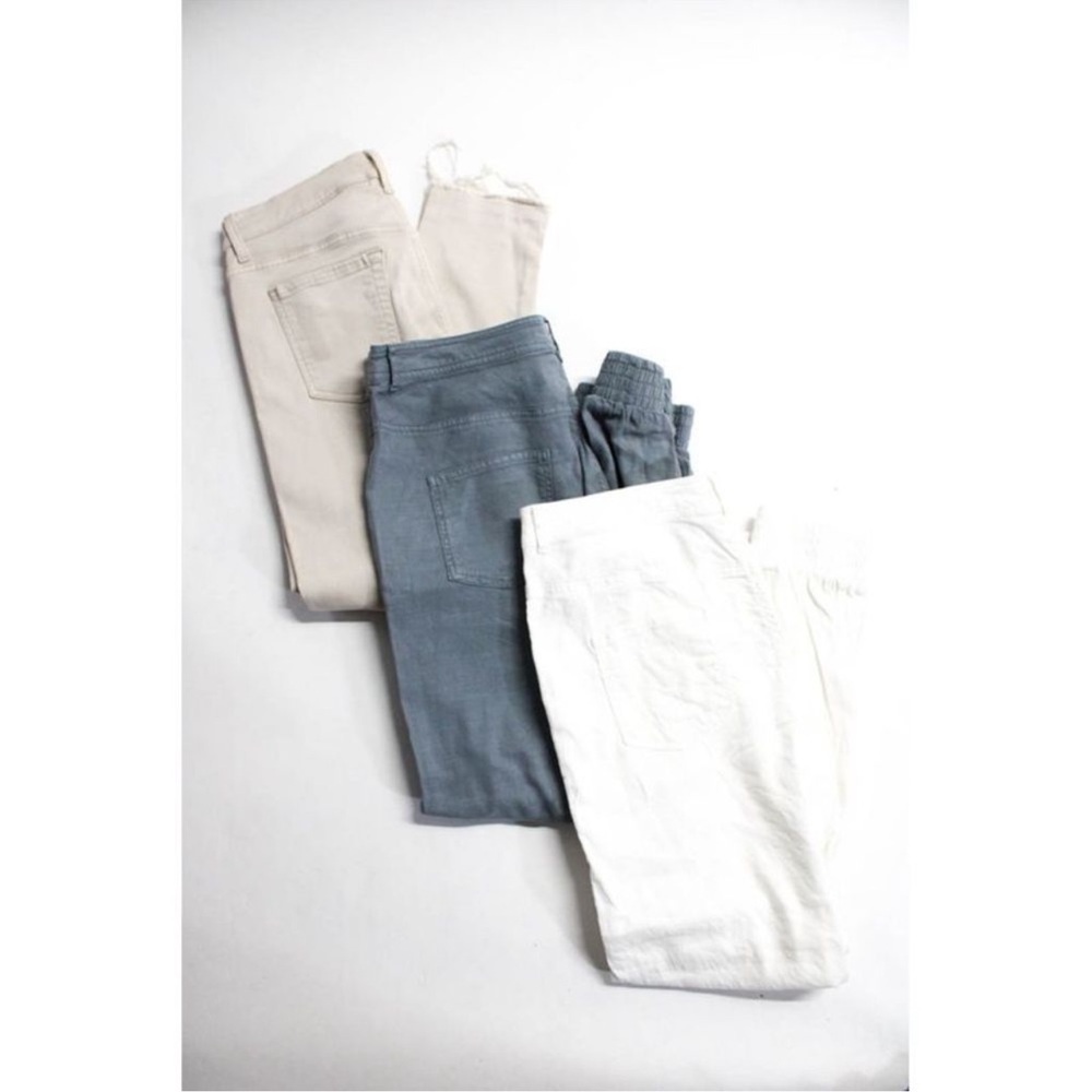 Splendid Womens Ankle Skinny Jeans Casual Pants Beige Blue White Size 29 L Lot 3
